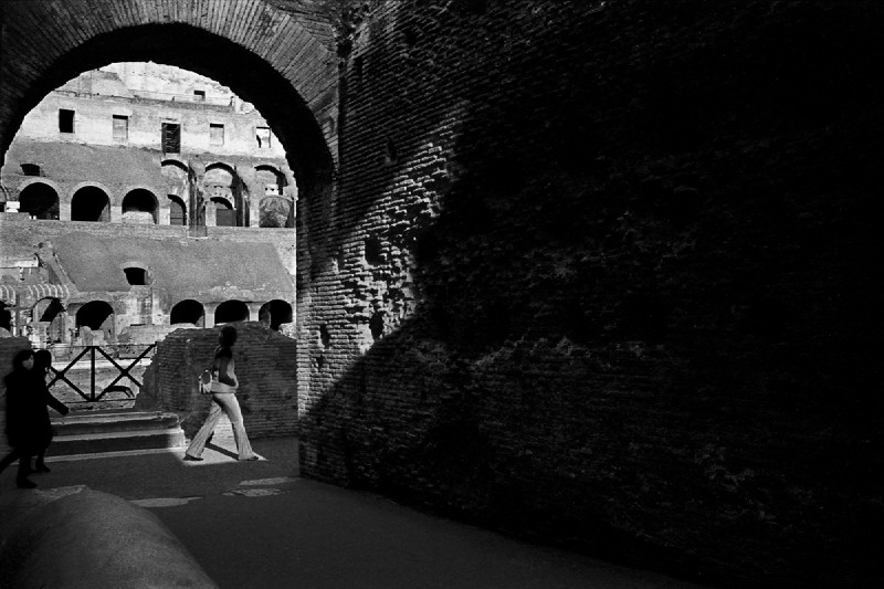 Roma, Italy, black and white film photography, Grégoire Saunier