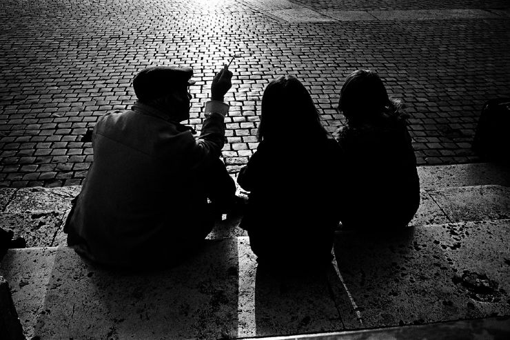 Roma, Italy, black and white film photography, Grégoire Saunier