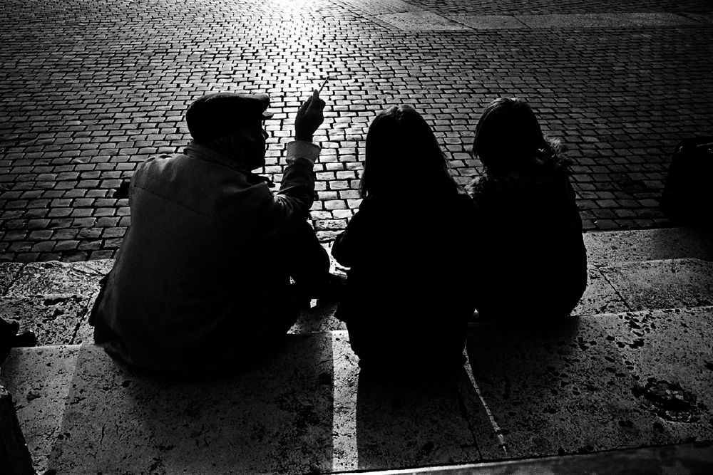 Roma, Italy, black and white film photography, Grégoire Saunier