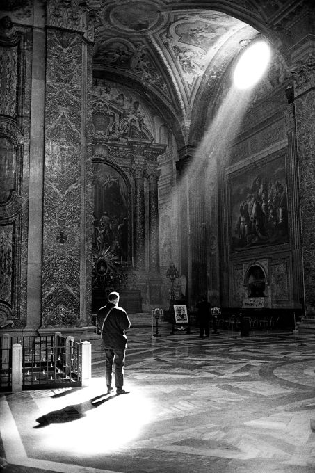 Roma, Italy, black and white film photography, Grégoire Saunier