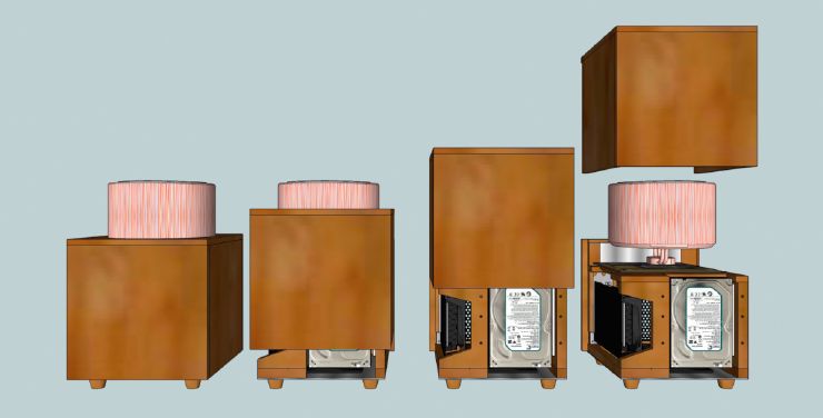 CAD view where we see how the case is getting opened
