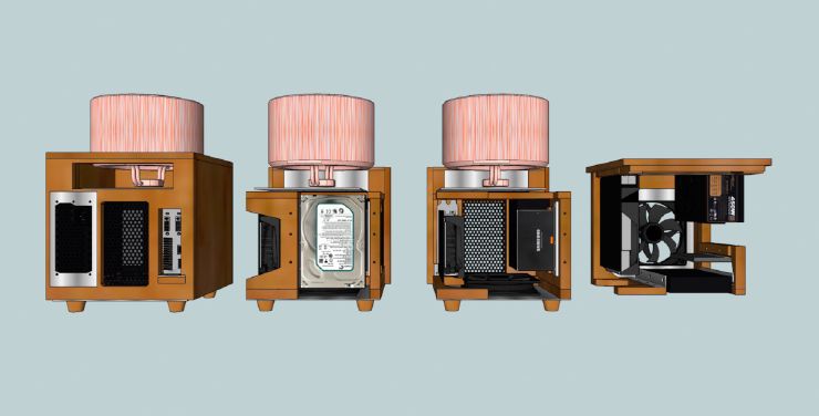 CAD view of the inside. We can see all the hardware.